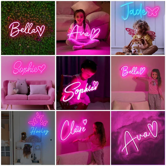 Custom Neon LED Sign Personal DIY Large Handmade Neon Lights Neon Night Company Name LOGO Salon Outdoor Waterproof Dropshipping