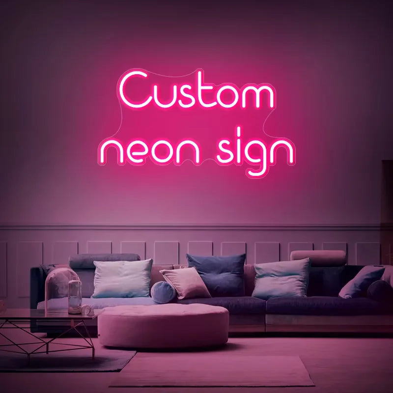 Custom Neon LED Sign Personal DIY Large Handmade Neon Lights Neon Night Company Name LOGO Salon Outdoor Waterproof Dropshipping